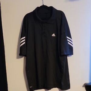 Adidas Men's Black Polo Shirt